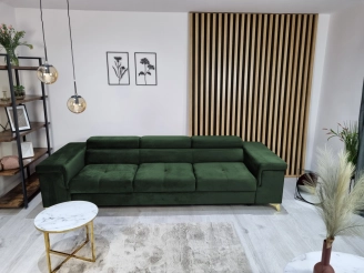 Rivaldi 3 Riviera 38 (Niezwykle stylowa i komfortowa sofa trzyosobowa z serii Rivaldi. To idealny wybór dla tych, którzy cenią sobie elegancję i wygodę. Dodatkowo, ruchome zagłówki pozwalają dostosować ją do własnych potrzeb.)