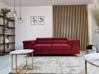 Rivaldi 2 Riviera 59 (Niezwykle stylowa i komfortowa sofa dwuosobowa z serii Rivaldi. To idealny wybór dla tych, którzy cenią sobie elegancję i wygodę. Dodatkowo, ruchome zagłówki pozwalają dostosować ją do własnych potrzeb.)