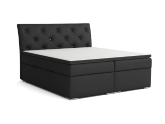Bella Soft 100 (Luksusowe łóżko kontynentalne, które wyróżnia się nie tylko wygodą, ale również wyrafinowanym designem. Pikowany zagłówek zdobiony dodaje elegancji i wytworności, tworząc efektowny akcent twojej w sypialni. Pojemniki na pościel ukryte w łóżkach pozwalają na porządek w przestrzeni sypialni. To połączenie komfortu, stylu i praktyczności, które z przeznaczeniem na oznaczenie wyjątkowego charakteru. Odkryj nowy wymiar relaksu i estetyki w swojej sypialni dzięki ekskluzywnemu łóżku kontynentalnemu.)