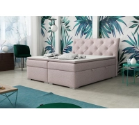 Bella Primo 61 (Luksusowe łóżko kontynentalne, które wyróżnia się nie tylko wygodą, ale również wyrafinowanym designem. Pikowany zagłówek zdobiony dodaje elegancji i wytworności, tworząc efektowny akcent twojej w sypialni. Pojemniki na pościel ukryte w łóżkach pozwalają na porządek w przestrzeni sypialni. To połączenie komfortu, stylu i praktyczności, które z przeznaczeniem na oznaczenie wyjątkowego charakteru. Odkryj nowy wymiar relaksu i estetyki w swojej sypialni dzięki ekskluzywnemu łóżku kontynentalnemu.)